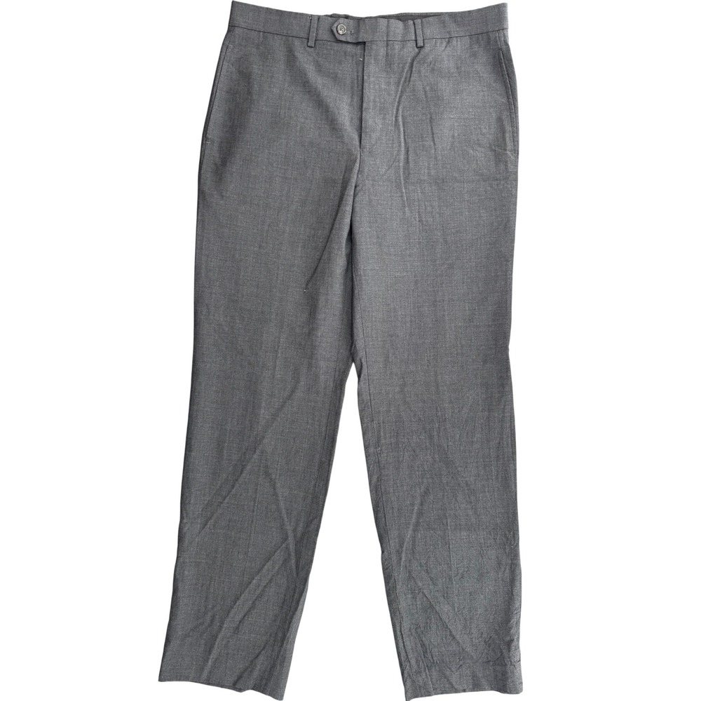 VTG Ralph Lauren wool Dress Pant 34x31 Flat Front Straight Leg Trouser Office